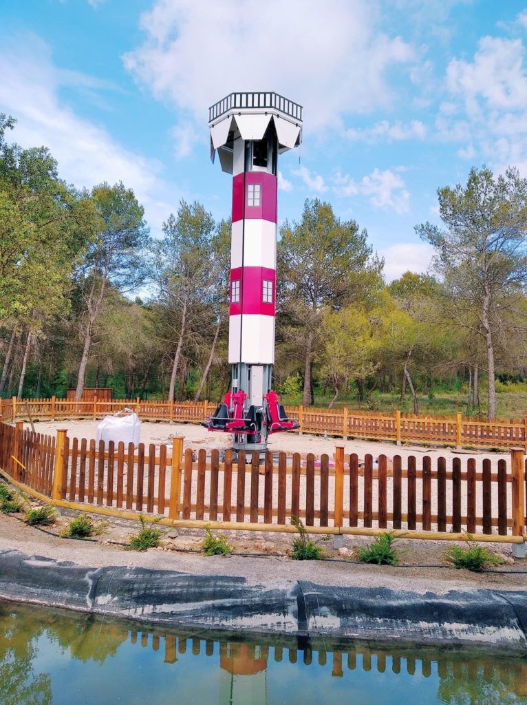 Tower Sunkid installée au parc Village des Automates